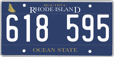 RI license plate 618595