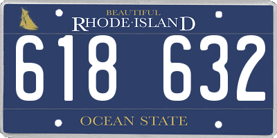 RI license plate 618632