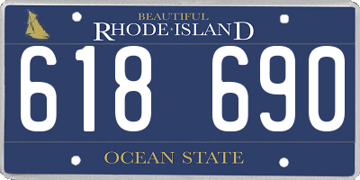 RI license plate 618690