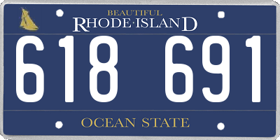 RI license plate 618691