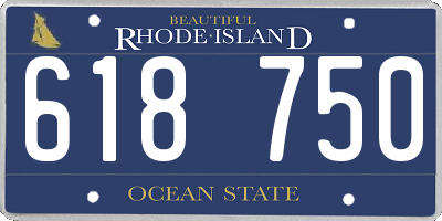 RI license plate 618750
