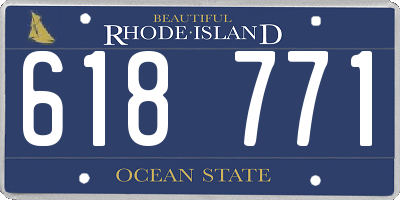 RI license plate 618771