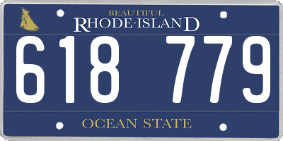 RI license plate 618779