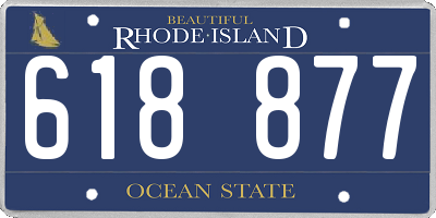 RI license plate 618877
