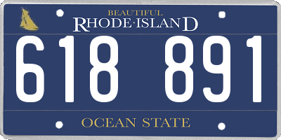 RI license plate 618891