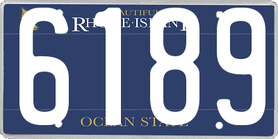 RI license plate 6189