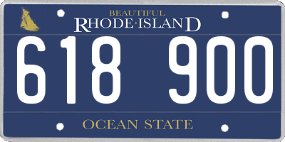RI license plate 618900