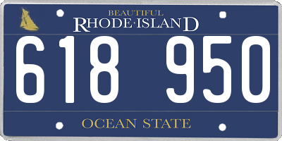 RI license plate 618950