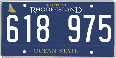 RI license plate 618975
