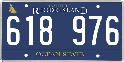 RI license plate 618976