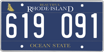 RI license plate 619091
