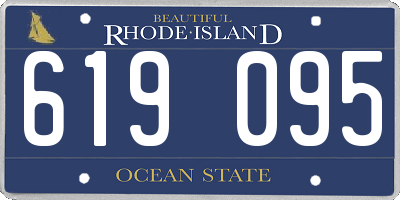 RI license plate 619095