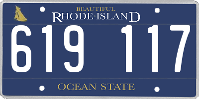 RI license plate 619117