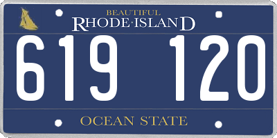 RI license plate 619120