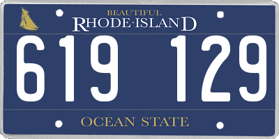 RI license plate 619129