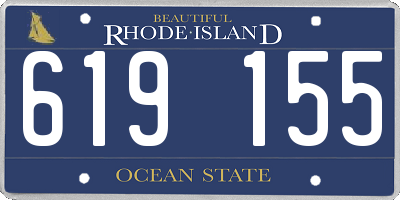 RI license plate 619155