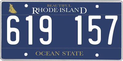 RI license plate 619157