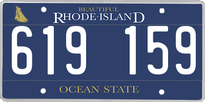 RI license plate 619159