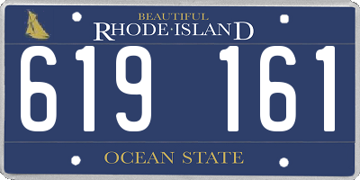 RI license plate 619161