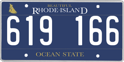 RI license plate 619166