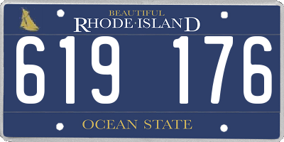 RI license plate 619176