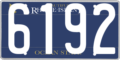 RI license plate 6192