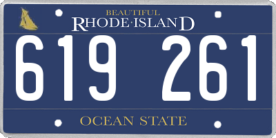 RI license plate 619261