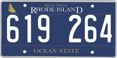 RI license plate 619264