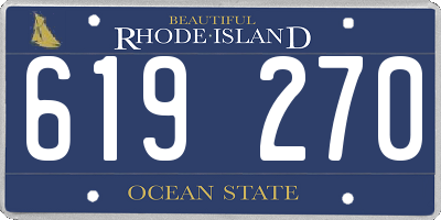 RI license plate 619270