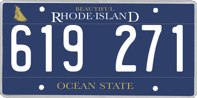 RI license plate 619271