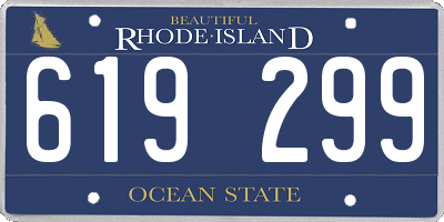 RI license plate 619299