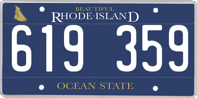 RI license plate 619359