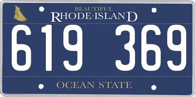 RI license plate 619369
