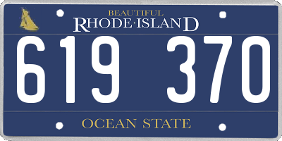 RI license plate 619370
