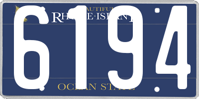 RI license plate 6194