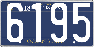 RI license plate 6195