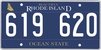 RI license plate 619620