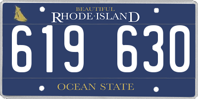 RI license plate 619630