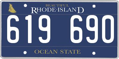 RI license plate 619690