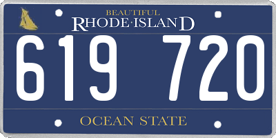 RI license plate 619720