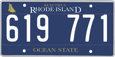 RI license plate 619771