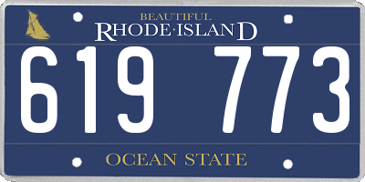 RI license plate 619773