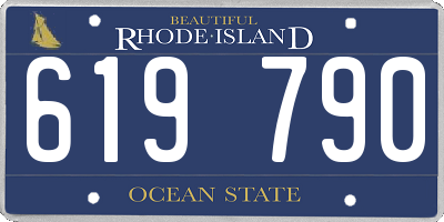 RI license plate 619790
