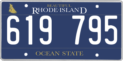 RI license plate 619795