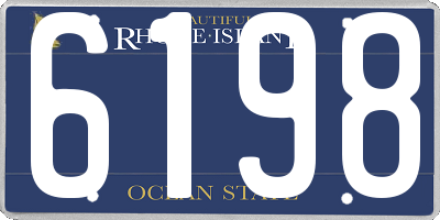 RI license plate 6198