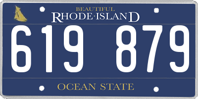 RI license plate 619879