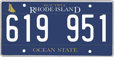 RI license plate 619951