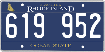 RI license plate 619952