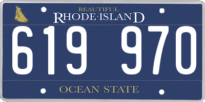 RI license plate 619970