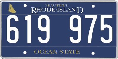 RI license plate 619975